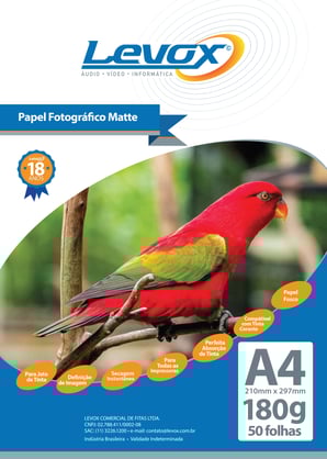AF_LaminaA4_Papel_Fotografico_Levox_180g MATTE_CURVAS_50Folhas 1